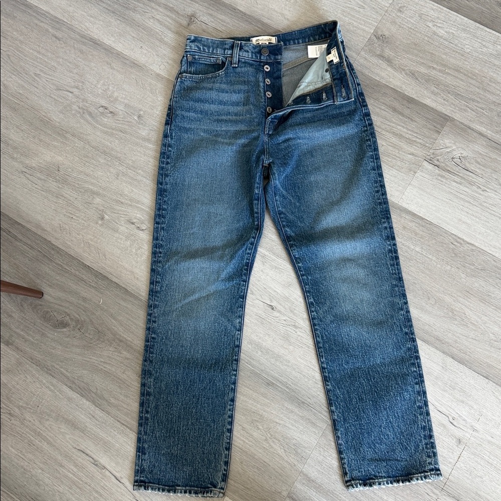 Madewell women 90’s straight crop denim jean size 26